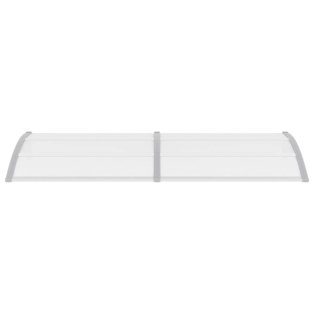 vidaXL Copertină de ușă, gri și transparent, 240 x 75 cm, PC vidaXL Copertină de ușă, gri și transparent, 240 x 75 cm, PC