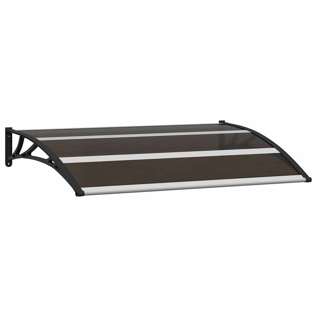 vidaXL Copertină de ușă, negru, 120 x 75 cm, PC vidaXL Copertină de ușă, negru, 120 x 75 cm, PC