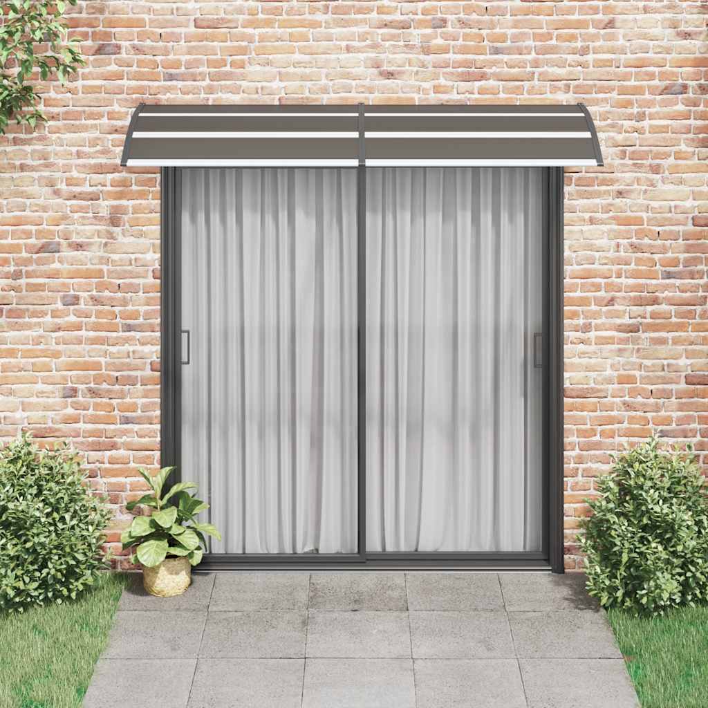 vidaXL Copertină de ușă, negru, 240 x 75 cm, PC vidaXL Copertină de ușă, negru, 240 x 75 cm, PC
