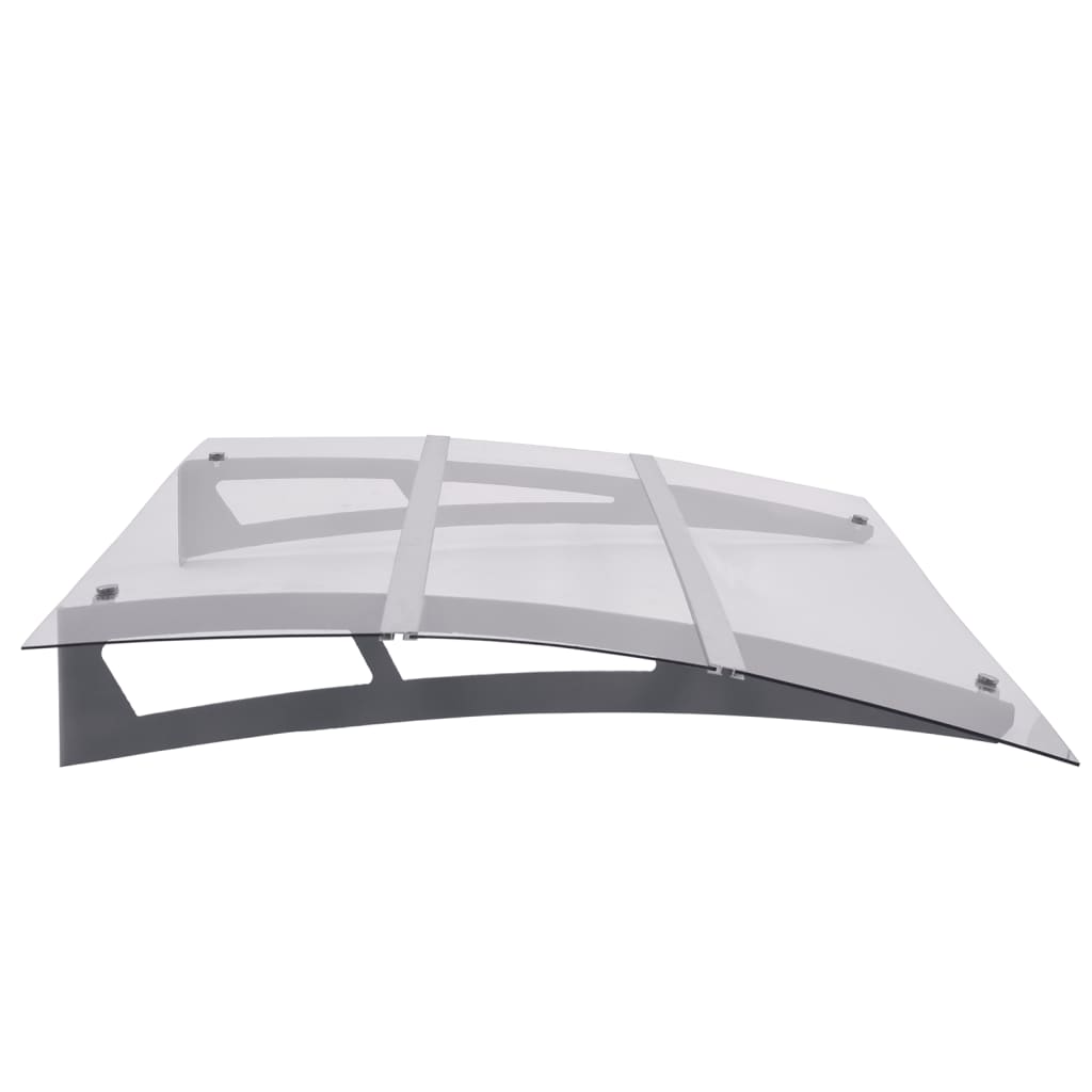 vidaXL Baldachin ușă argintiu și transparent 150x90 cm PET vidaXL Baldachin ușă argintiu și transparent 150x90 cm PET