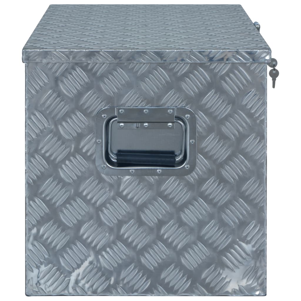 vidaXL Ladă din aluminiu, 610 x 430 x 455 cm, argintiu vidaXL Ladă din aluminiu, 610 x 430 x 455 cm, argintiu