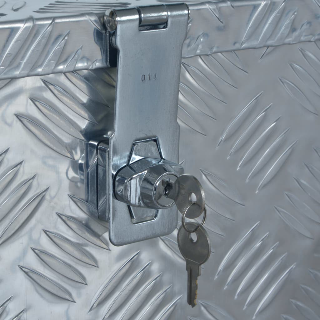 vidaXL Ladă din aluminiu, 610 x 430 x 455 cm, argintiu vidaXL Ladă din aluminiu, 610 x 430 x 455 cm, argintiu