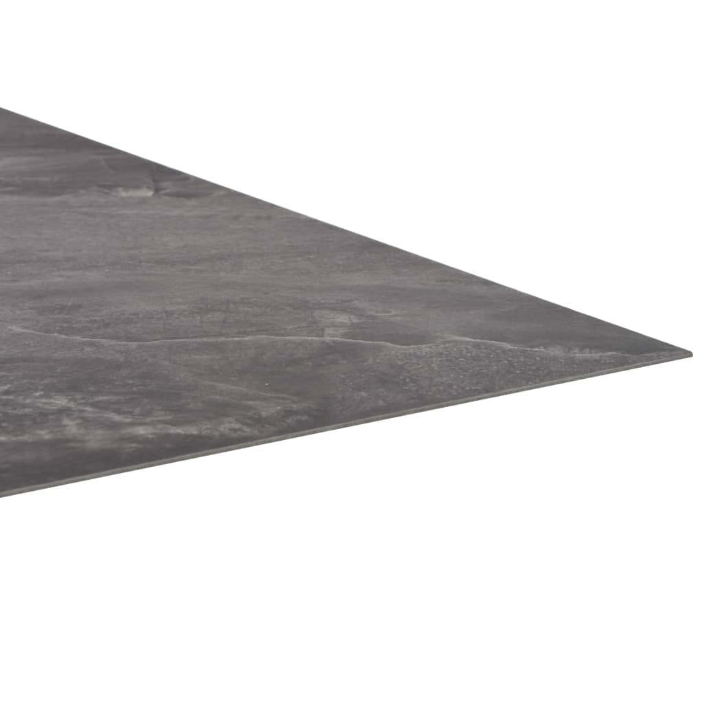 vidaXL Plăci de pardoseală autoadezive, PVC, 5,11 m², negru, cu model vidaXL Plăci de pardoseală autoadezive, PVC, 5,11 m², negru, cu model