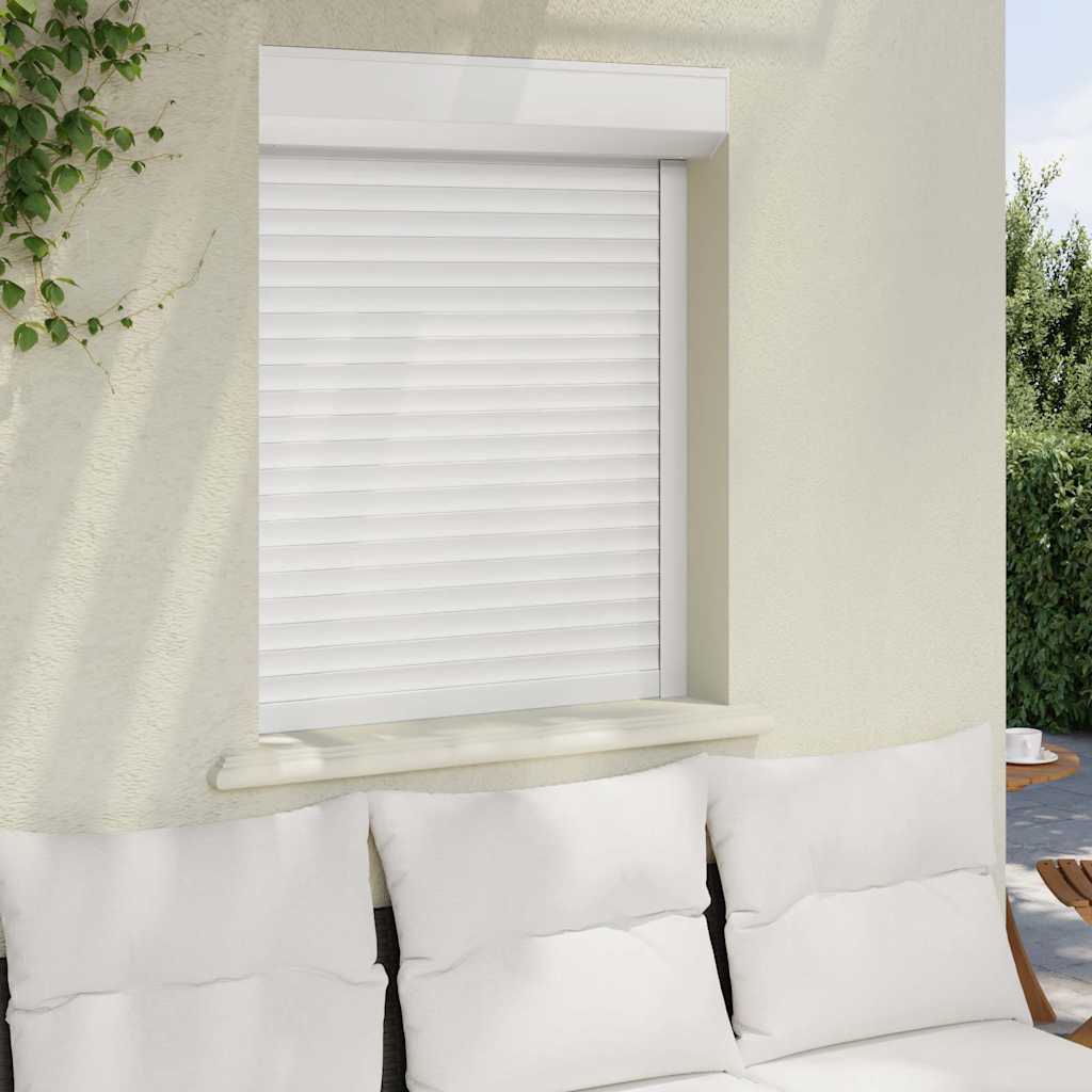 vidaXL Oblon rulant, alb, 80 x 100 cm, aluminiu vidaXL Oblon rulant, alb, 80 x 100 cm, aluminiu