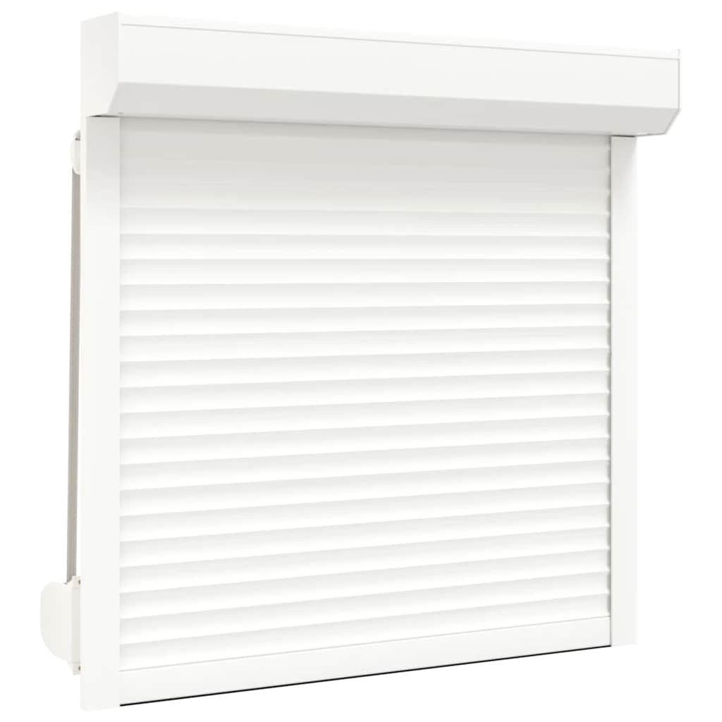vidaXL Oblon rulant, alb, 100 x 100 cm, aluminiu vidaXL Oblon rulant, alb, 100 x 100 cm, aluminiu