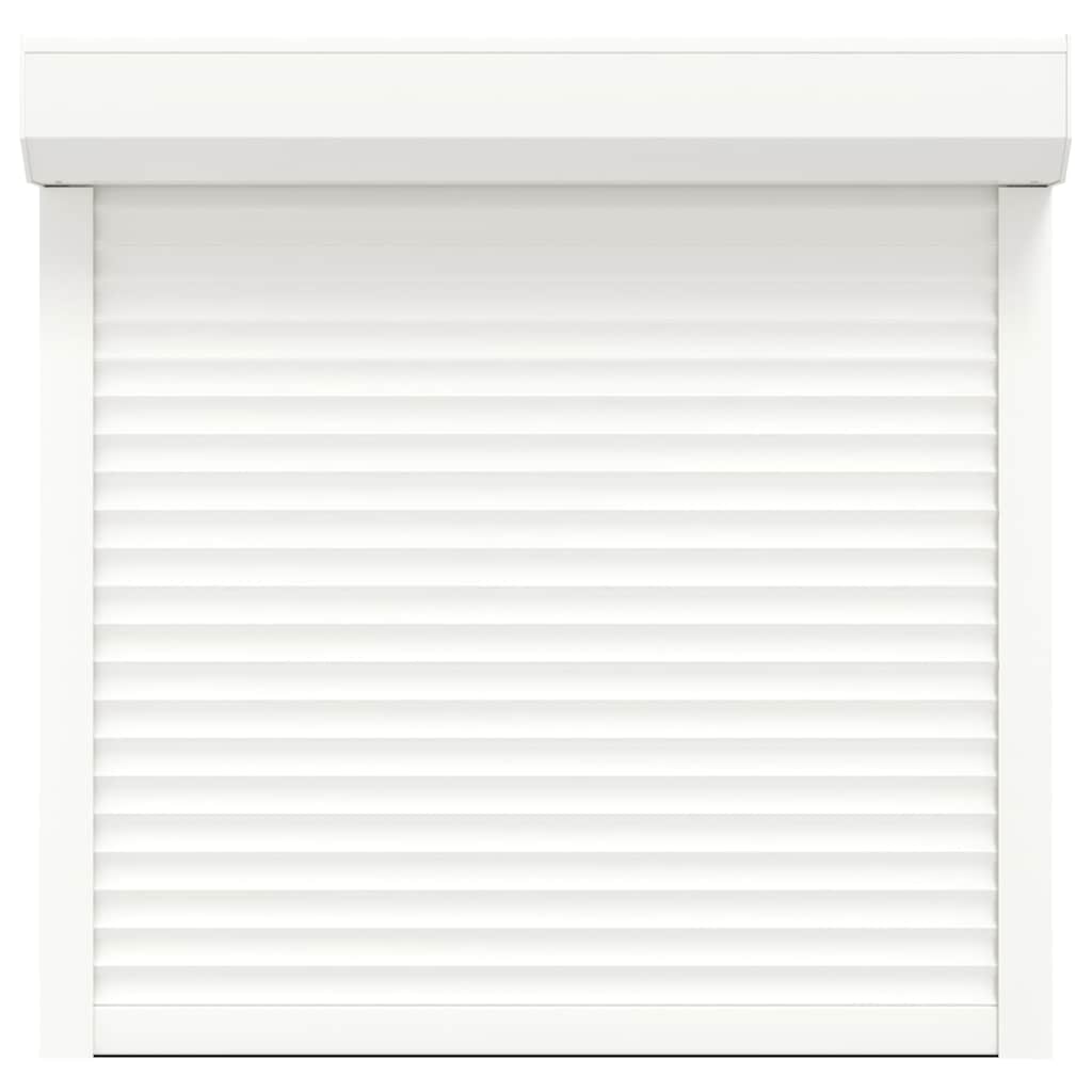 vidaXL Oblon rulant, alb, 100 x 100 cm, aluminiu vidaXL Oblon rulant, alb, 100 x 100 cm, aluminiu