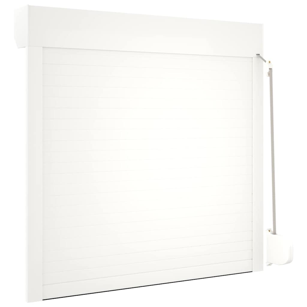 vidaXL Oblon rulant, alb, 100 x 100 cm, aluminiu vidaXL Oblon rulant, alb, 100 x 100 cm, aluminiu