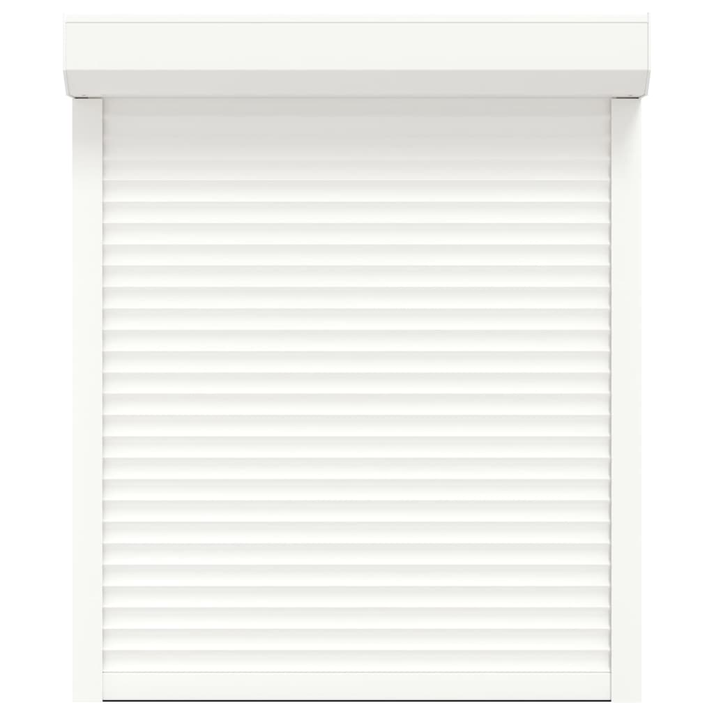 vidaXL Oblon rulant, alb, 100 x 130 cm, aluminiu vidaXL Oblon rulant, alb, 100 x 130 cm, aluminiu