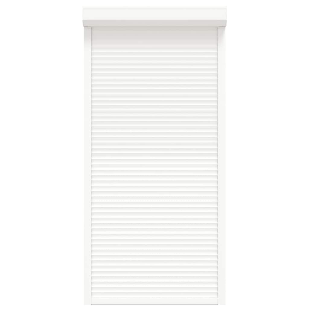 vidaXL Oblon rulant, alb, 100 x 210 cm, aluminiu vidaXL Oblon rulant, alb, 100 x 210 cm, aluminiu