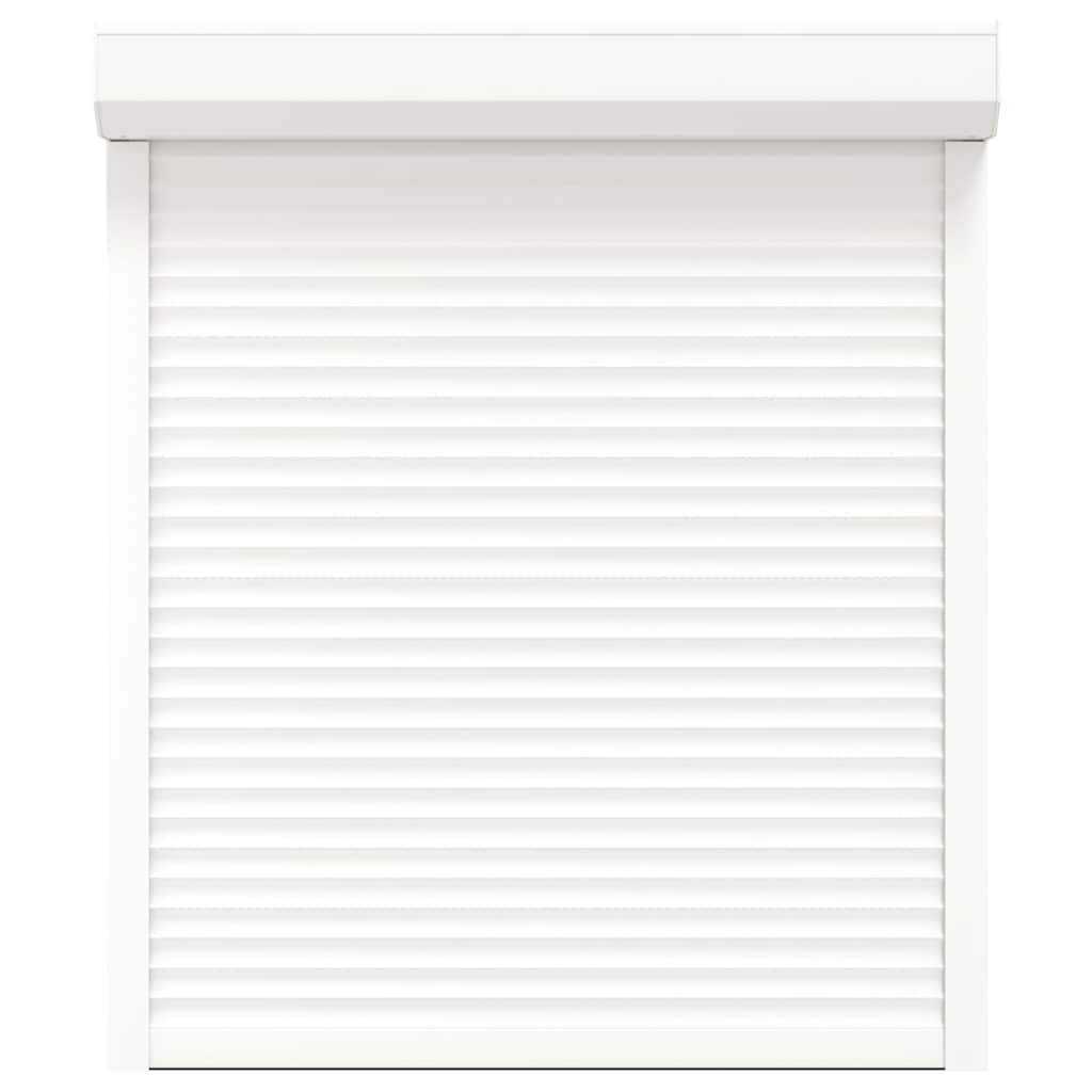 vidaXL Oblon rulant, alb, 110 x 130 cm, aluminiu vidaXL Oblon rulant, alb, 110 x 130 cm, aluminiu