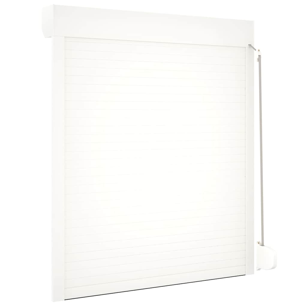 vidaXL Oblon rulant, alb, 110 x 130 cm, aluminiu vidaXL Oblon rulant, alb, 110 x 130 cm, aluminiu