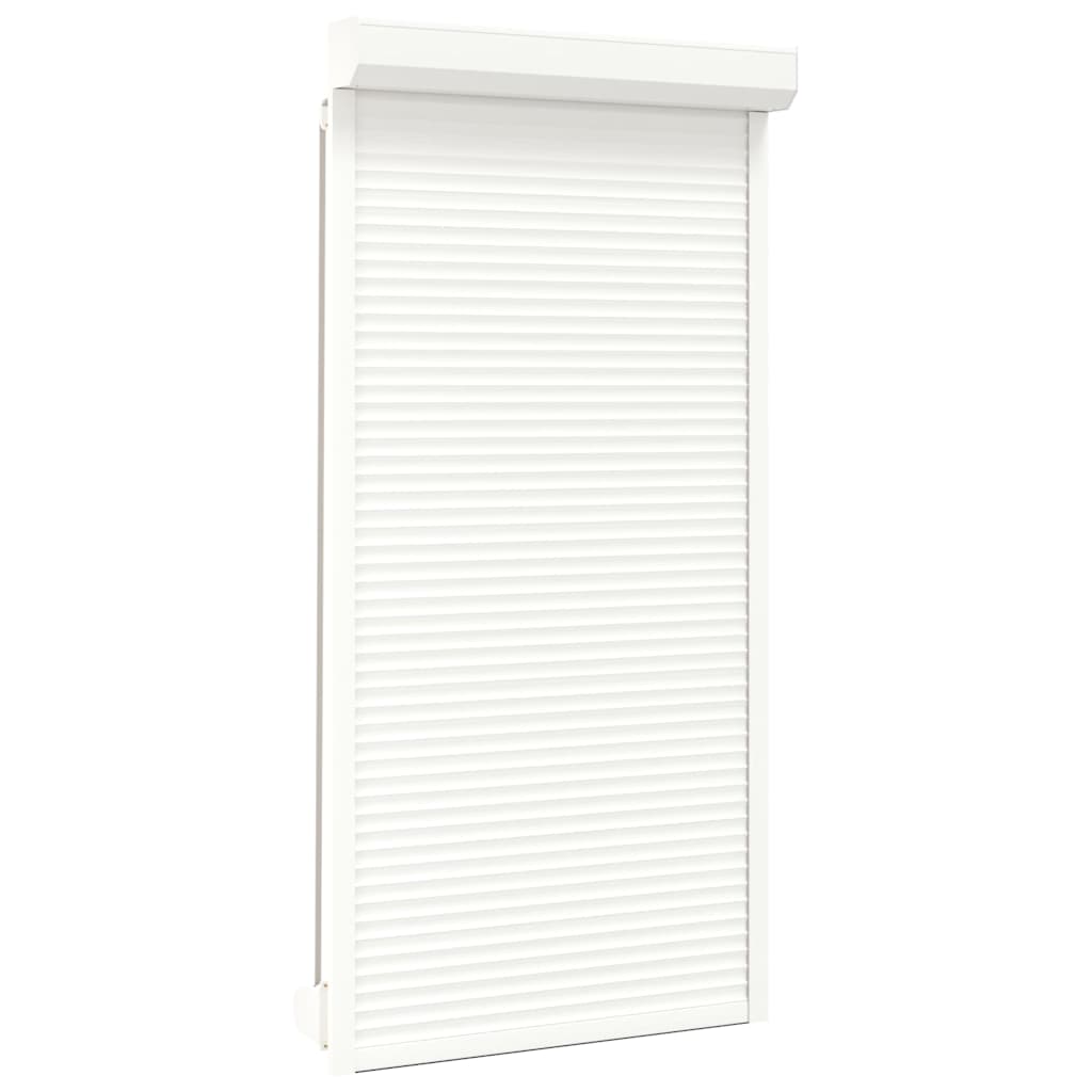 vidaXL Oblon rulant, alb, 110 x 220 cm, aluminiu vidaXL Oblon rulant, alb, 110 x 220 cm, aluminiu