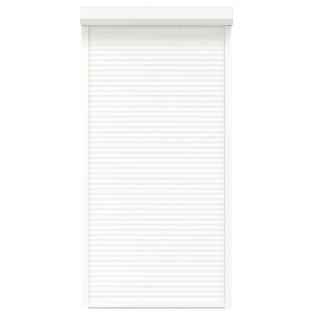 vidaXL Oblon rulant, alb, 110 x 220 cm, aluminiu vidaXL Oblon rulant, alb, 110 x 220 cm, aluminiu