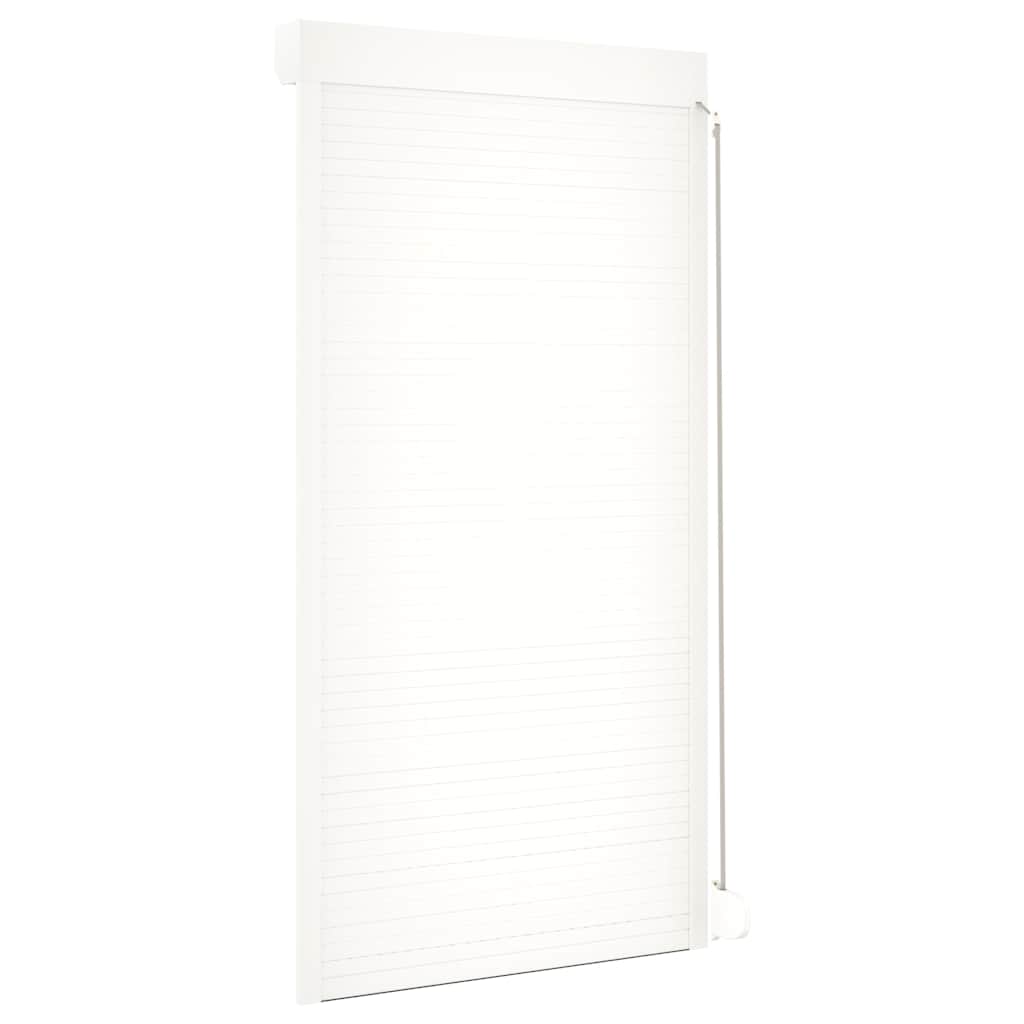 vidaXL Oblon rulant, alb, 110 x 220 cm, aluminiu vidaXL Oblon rulant, alb, 110 x 220 cm, aluminiu