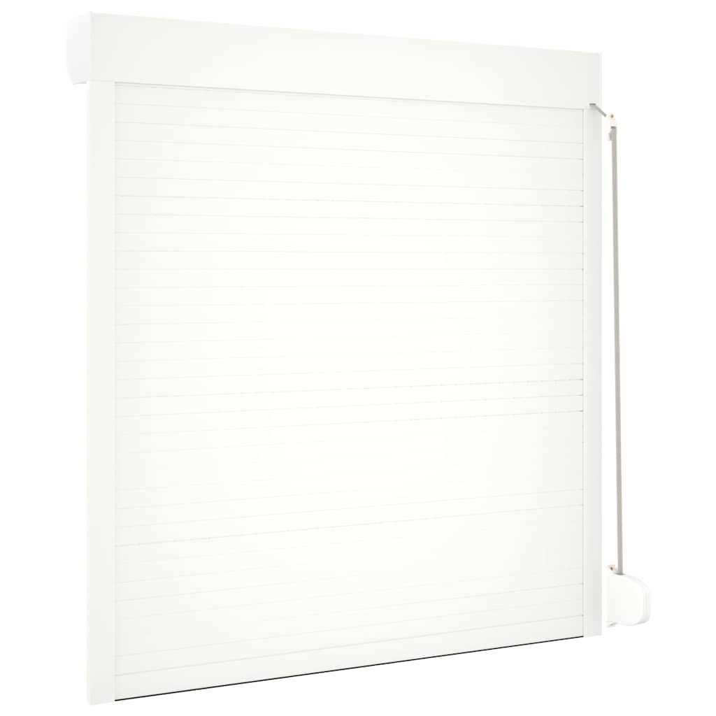 vidaXL Oblon rulant, alb, 130 x 140 cm, aluminiu vidaXL Oblon rulant, alb, 130 x 140 cm, aluminiu