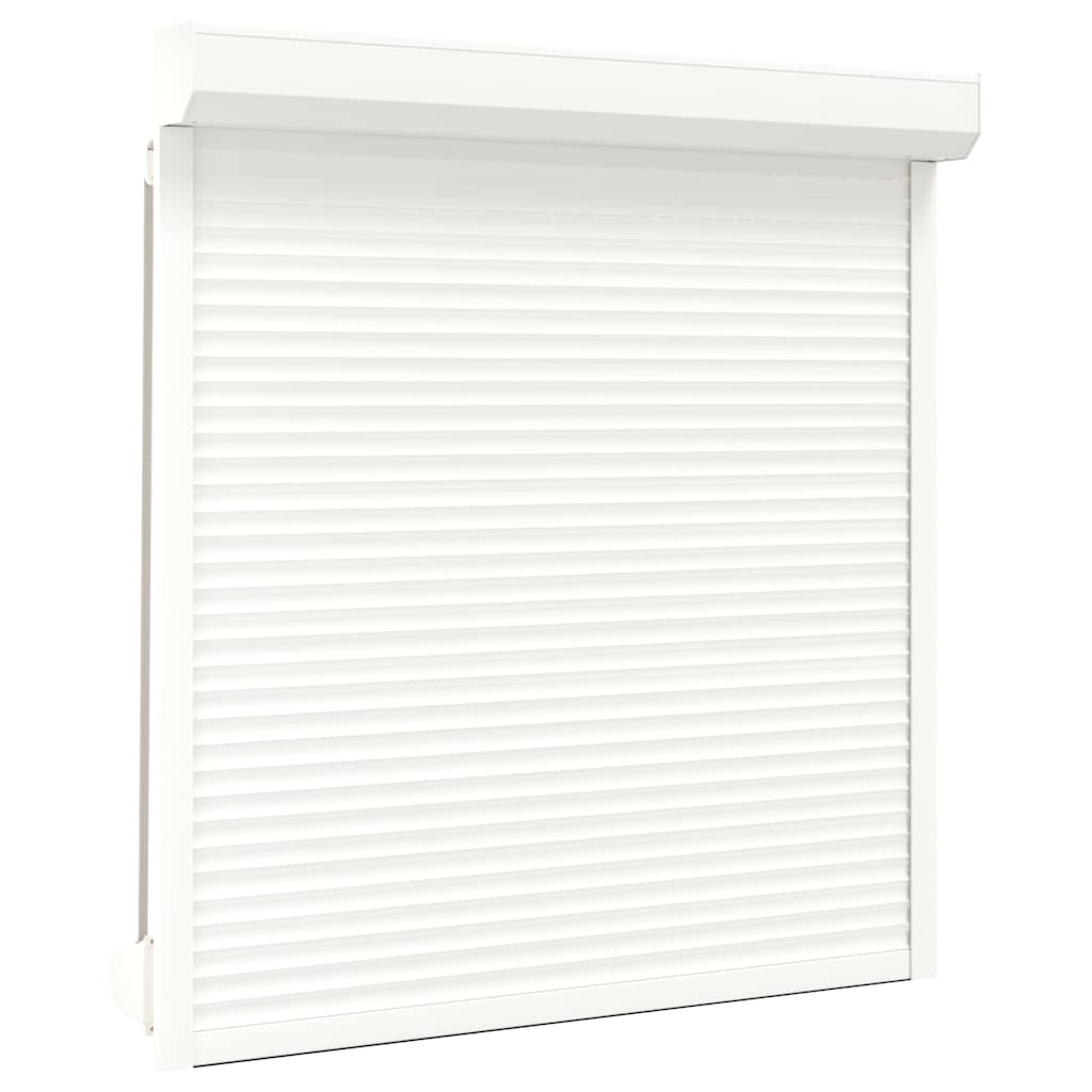 vidaXL Oblon rulant, alb, 140 x 150 cm, aluminiu vidaXL Oblon rulant, alb, 140 x 150 cm, aluminiu