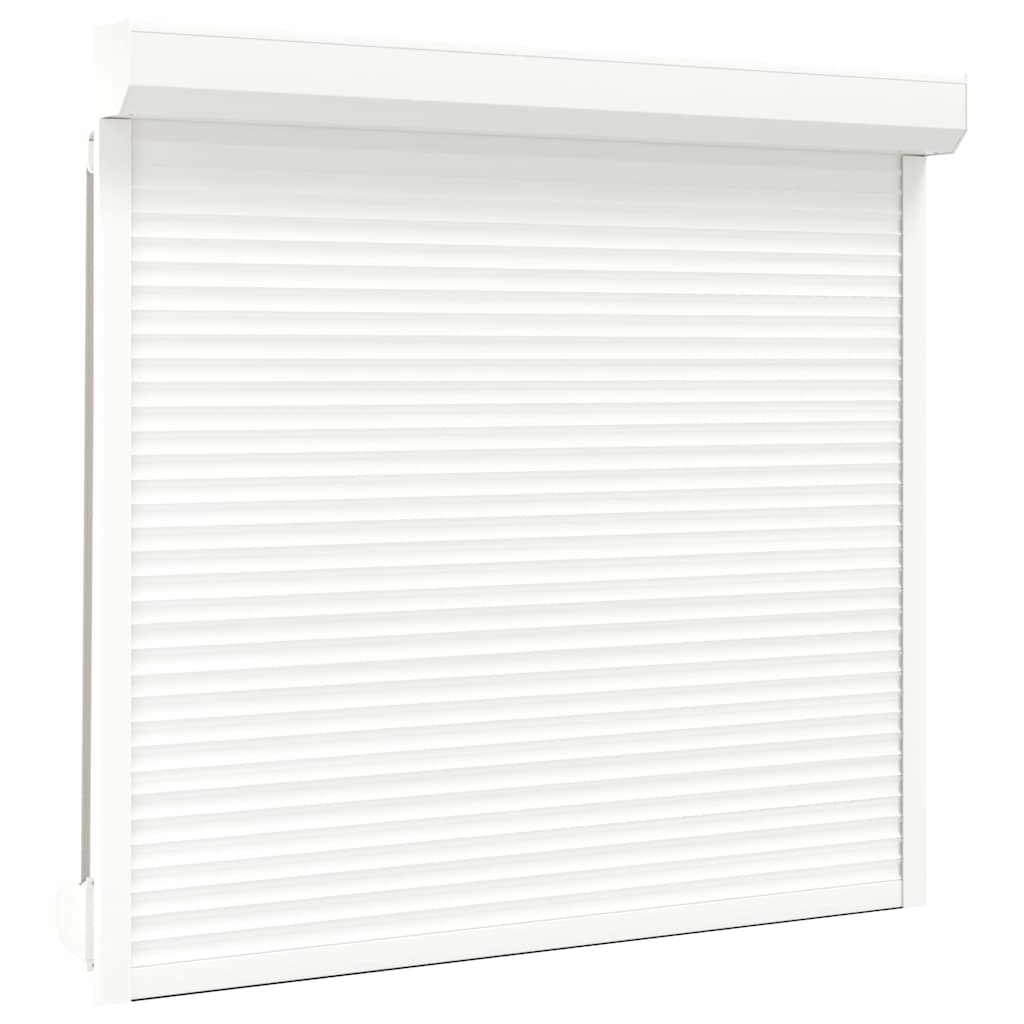 vidaXL Oblon rulant, alb, 160 x 150 cm, aluminiu vidaXL Oblon rulant, alb, 160 x 150 cm, aluminiu