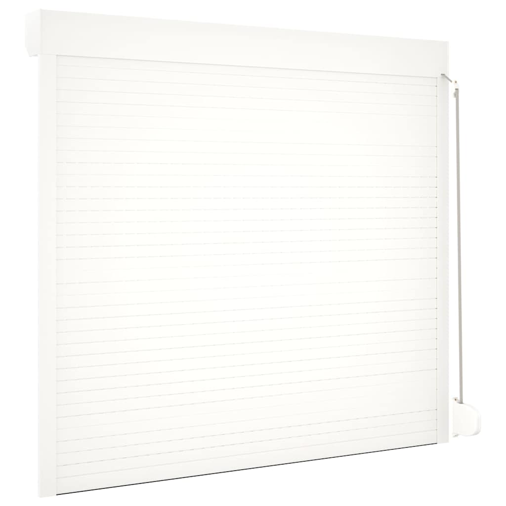vidaXL Oblon rulant, alb, 160 x 150 cm, aluminiu vidaXL Oblon rulant, alb, 160 x 150 cm, aluminiu