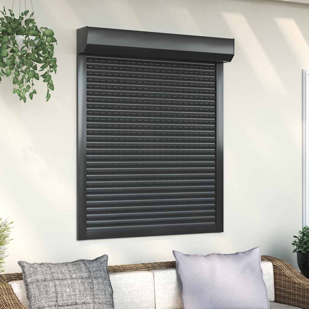 vidaXL Oblon rulant, antracit, 100 x 120 cm, aluminiu vidaXL Oblon rulant, antracit, 100 x 120 cm, aluminiu