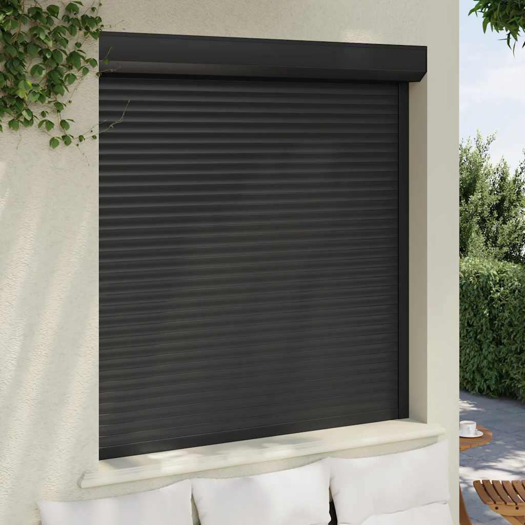 vidaXL Oblon rulant, antracit, 140 x 150 cm, aluminiu vidaXL Oblon rulant, antracit, 140 x 150 cm, aluminiu