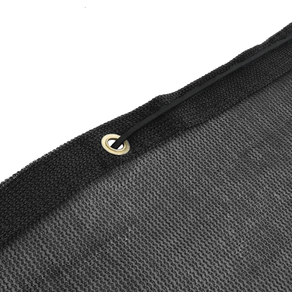 vidaXL Plasă de remorcă, negru, 2,5 x 4 m, HDPE