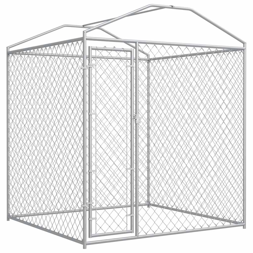 vidaXL Padoc de exterior cu prelată pentru câini, 193x193x225 cm vidaXL Padoc de exterior cu prelată pentru câini, 193x193x225 cm