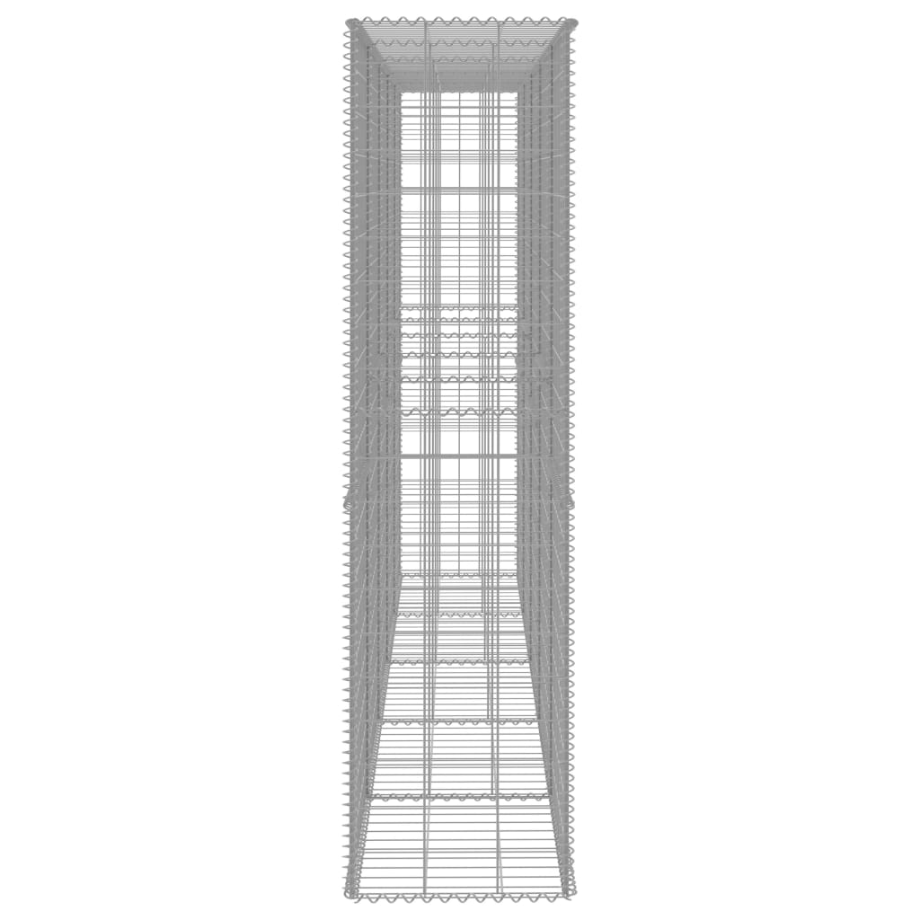 vidaXL Perete gabion cu capace, 300 x 50 x 200 cm, oțel galvanizat vidaXL Perete gabion cu capace, 300 x 50 x 200 cm, oțel galvanizat
