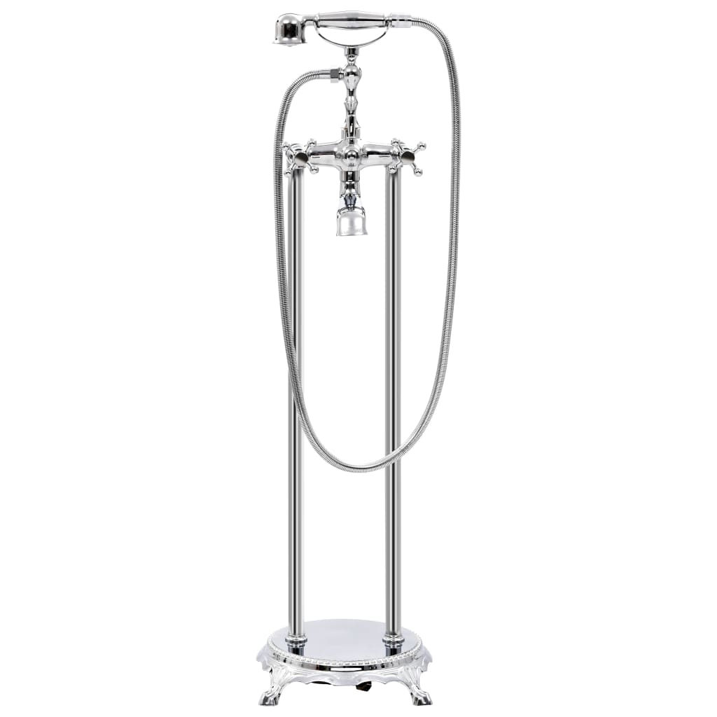 vidaXL Robinet de cadă independent argintiu oțel 99,5 cm inoxidabil vidaXL Robinet de cadă independent argintiu oțel 99,5 cm inoxidabil