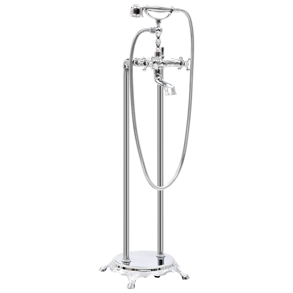 vidaXL Robinet de cadă independent argintiu oțel 99,5 cm inoxidabil vidaXL Robinet de cadă independent argintiu oțel 99,5 cm inoxidabil