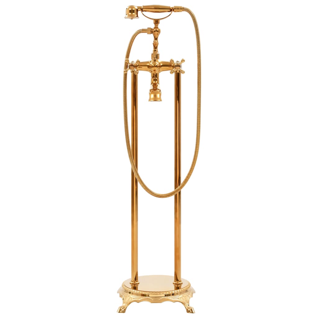 vidaXL Robinet de cadă independent, auriu, 99,5 cm, oțel inoxidabil vidaXL Robinet de cadă independent, auriu, 99,5 cm, oțel inoxidabil