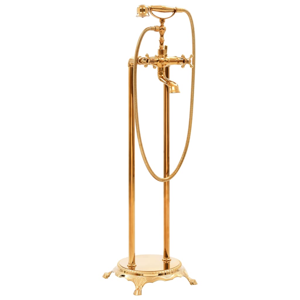 vidaXL Robinet de cadă independent, auriu, 99,5 cm, oțel inoxidabil vidaXL Robinet de cadă independent, auriu, 99,5 cm, oțel inoxidabil