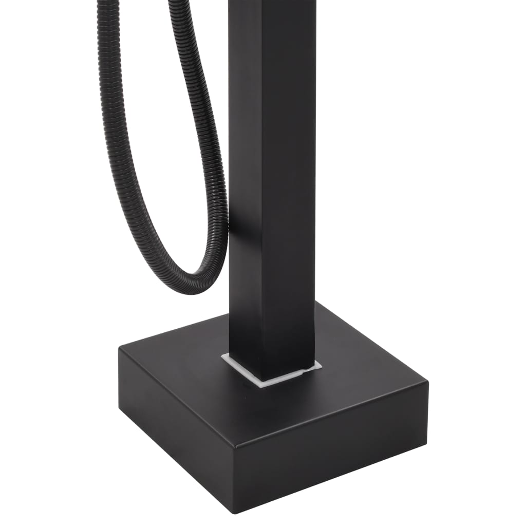 vidaXL Robinet de cadă independent, negru, 90 cm, oțel inoxidabil vidaXL Robinet de cadă independent, negru, 90 cm, oțel inoxidabil