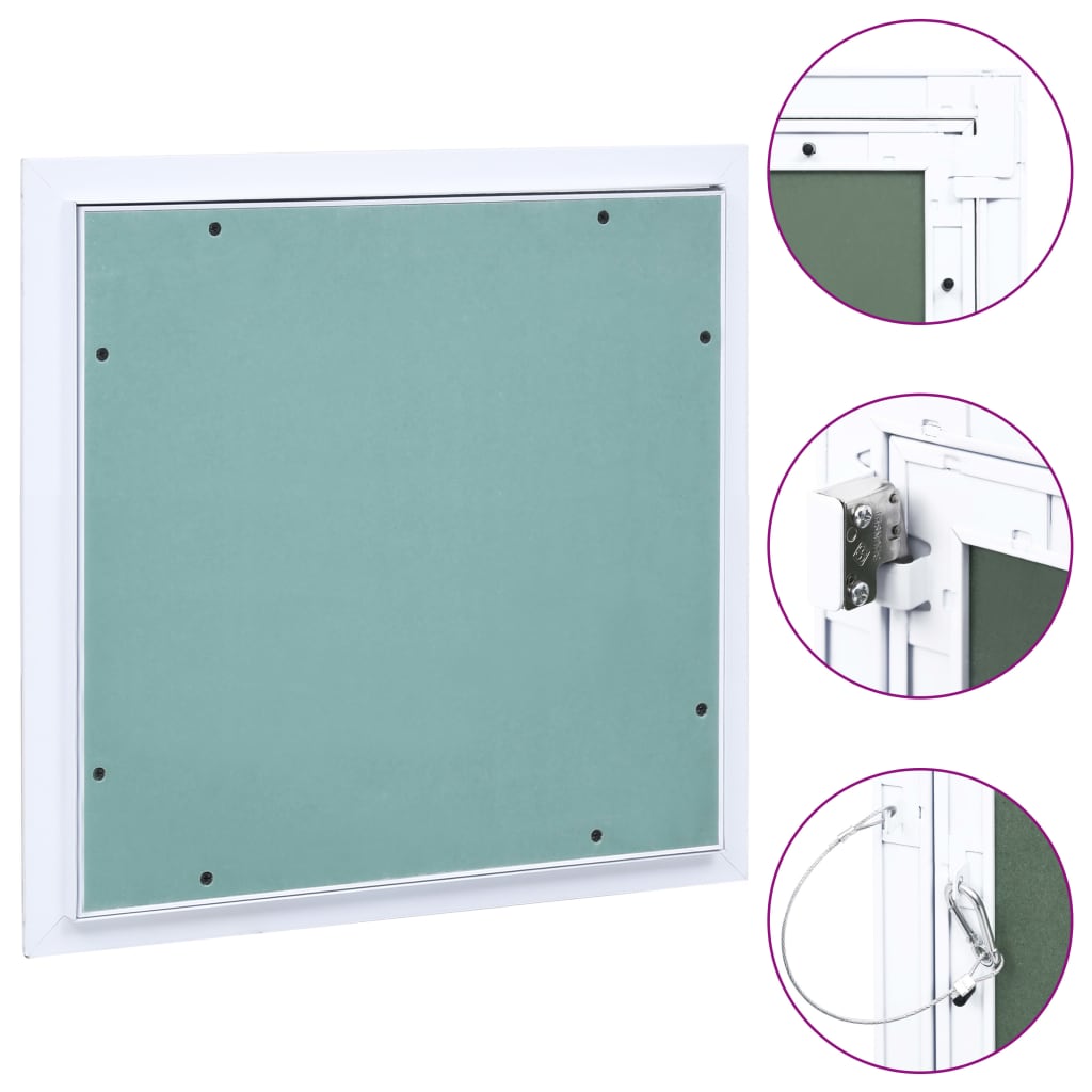 vidaXL Trapă de acces din gips-carton, cadru de aluminiu, 300 x 300 mm vidaXL Trapă de acces din gips-carton, cadru de aluminiu, 300 x 300 mm