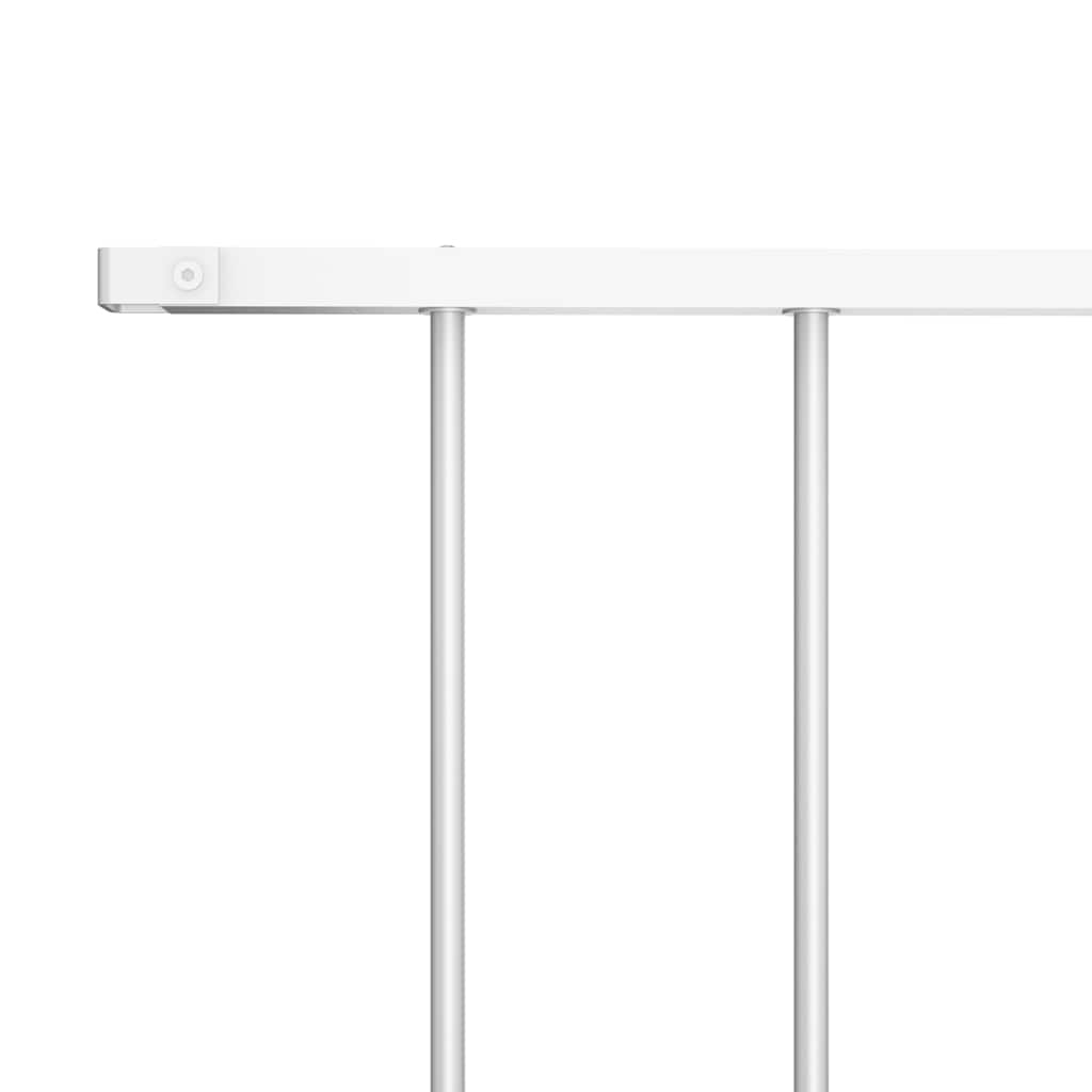 vidaXL Panou de gard din oțel vopsit în câmp electrostatic, 1,7x1,25 m, alb vidaXL Panou de gard din oțel vopsit în câmp electrostatic, 1,7x1,25 m, alb