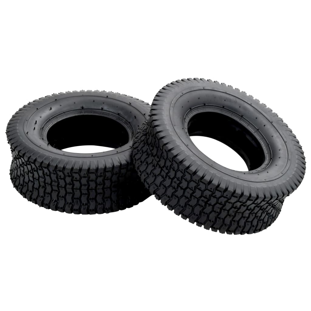 vidaXL Anvelope roabă, 2 buc., 13 x 5.00-6 4PR, cauciuc vidaXL Anvelope roabă, 2 buc., 13 x 5.00-6 4PR, cauciuc