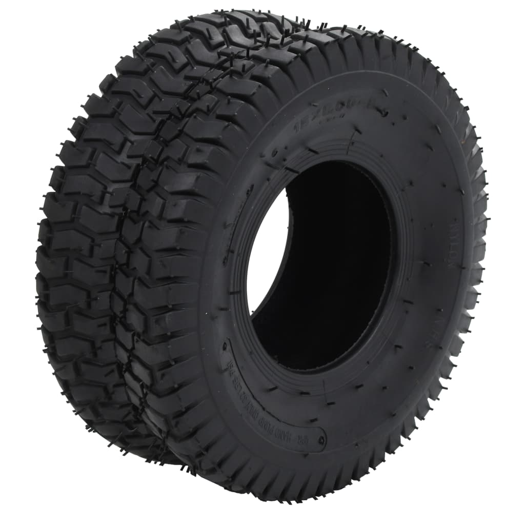 vidaXL Set anvelopă roabă & cameră, 4 buc., 15x6.00-6 4PR, cauciuc vidaXL Set anvelopă roabă & cameră, 4 buc., 15x6.00-6 4PR, cauciuc