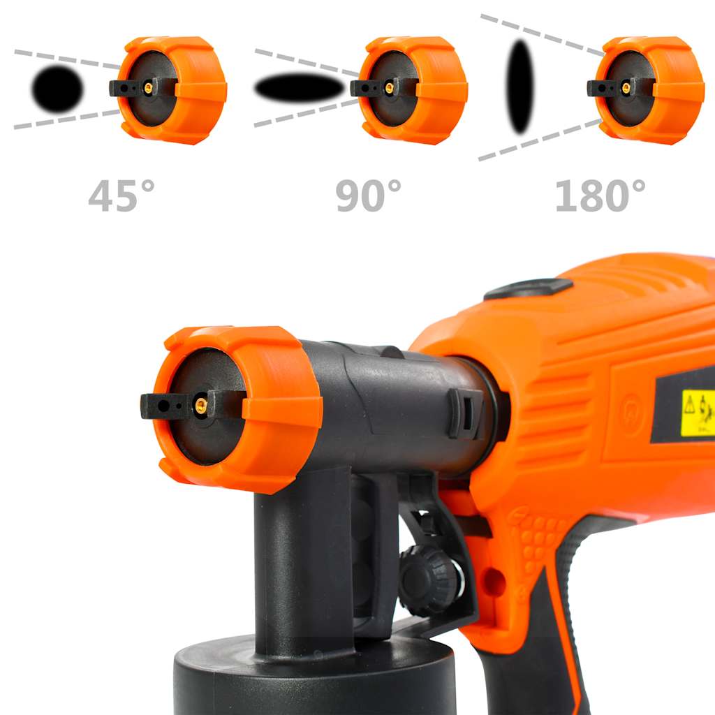 vidaXL Pistol electric de vopsit cu duze în 3 dimensiuni 500 W 800 ml vidaXL Pistol electric de vopsit cu duze în 3 dimensiuni 500 W 800 ml