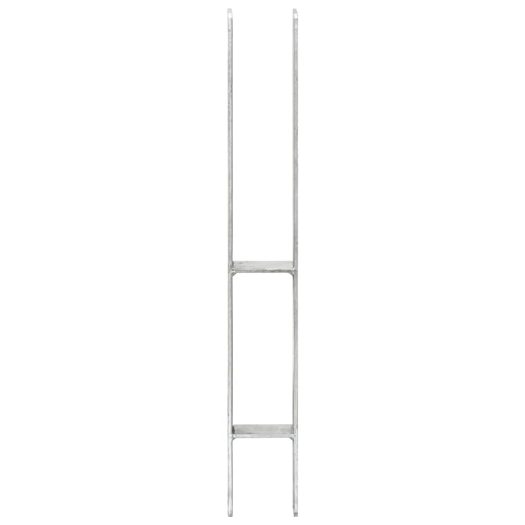 vidaXL Ancore de gard, 2 buc., argintiu, 7x6x60 cm, oțel galvanizat vidaXL Ancore de gard, 2 buc., argintiu, 7x6x60 cm, oțel galvanizat
