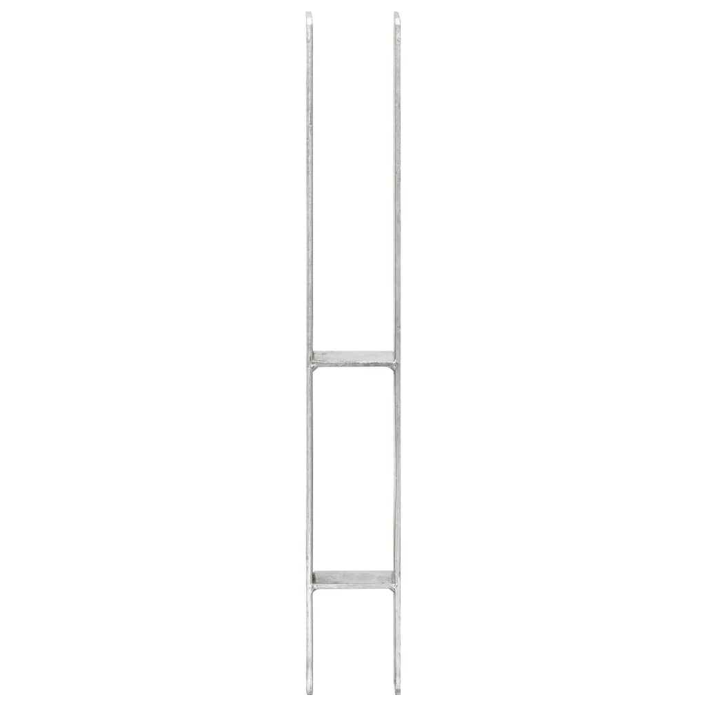 vidaXL Ancore de gard, 6 buc., argintiu, 7x6x60 cm, oțel galvanizat