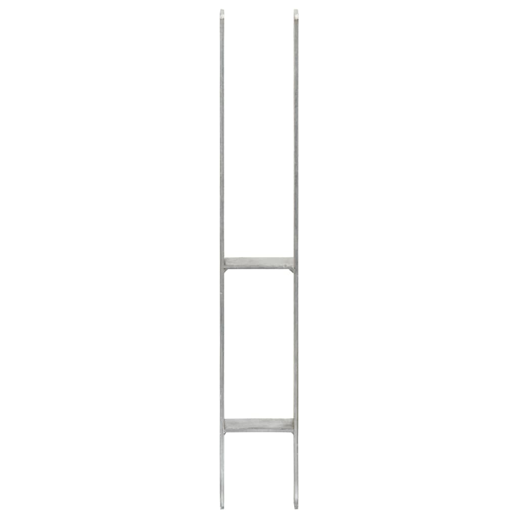 vidaXL Ancore de gard, 6 buc., argintiu, 8x6x60 cm, oțel galvanizat vidaXL Ancore de gard, 6 buc., argintiu, 8x6x60 cm, oțel galvanizat