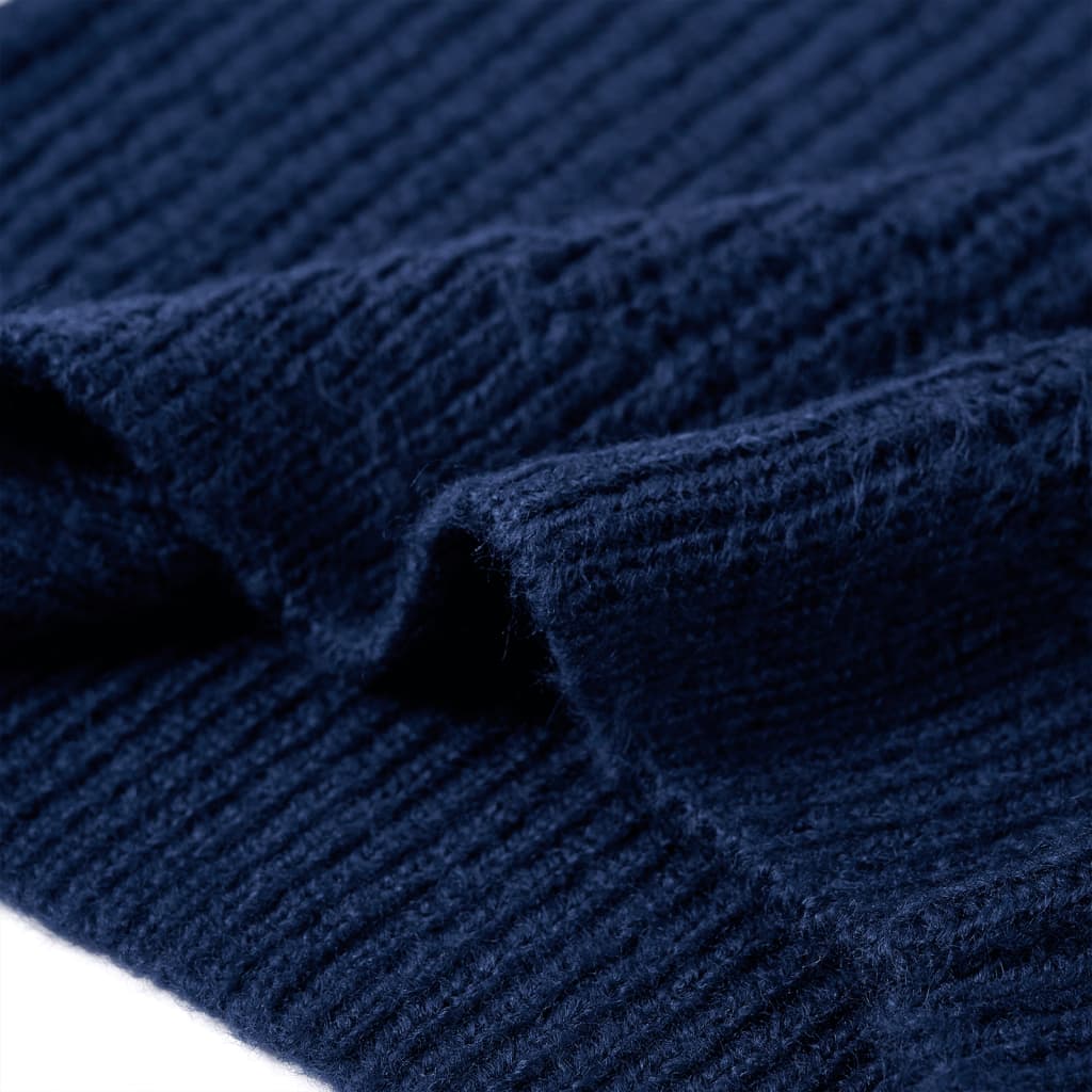 Pulover pentru copii tricotat, bleumarin, 104
