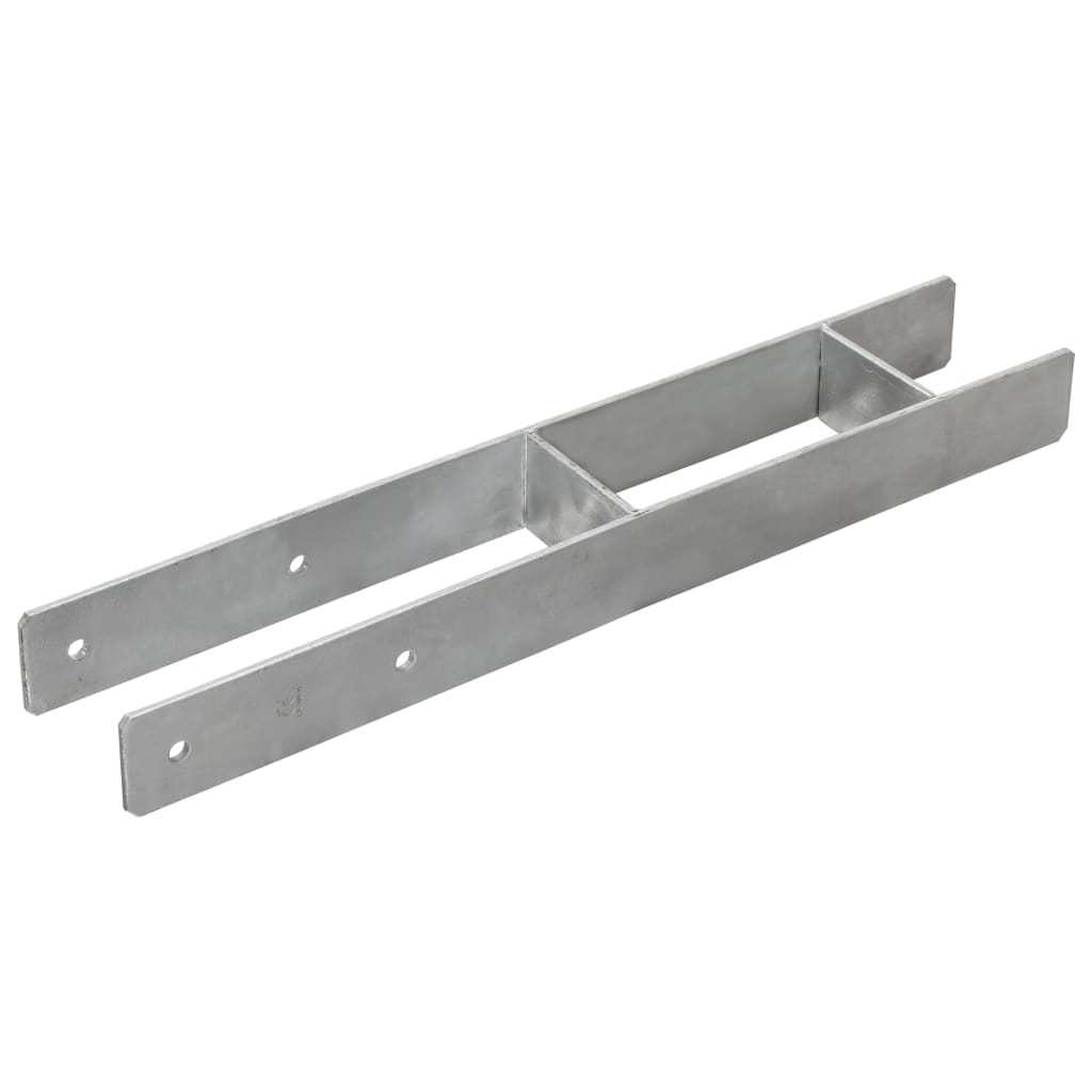 vidaXL Ancore de gard, 6 buc., argintiu, 9x6x60 cm, oțel galvanizat vidaXL Ancore de gard, 6 buc., argintiu, 9x6x60 cm, oțel galvanizat