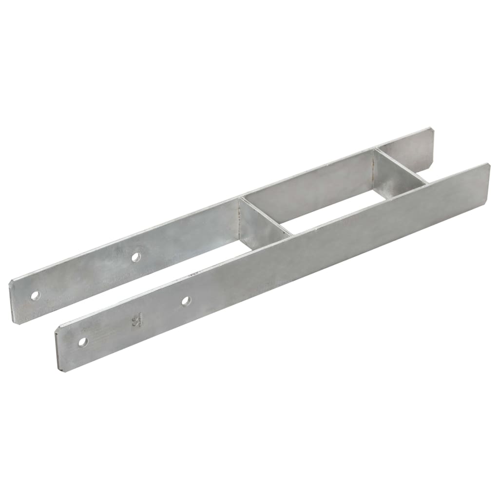 vidaXL Ancore de gard, 6 buc., argintiu, 10x6x60 cm, oțel galvanizat vidaXL Ancore de gard, 6 buc., argintiu, 10x6x60 cm, oțel galvanizat