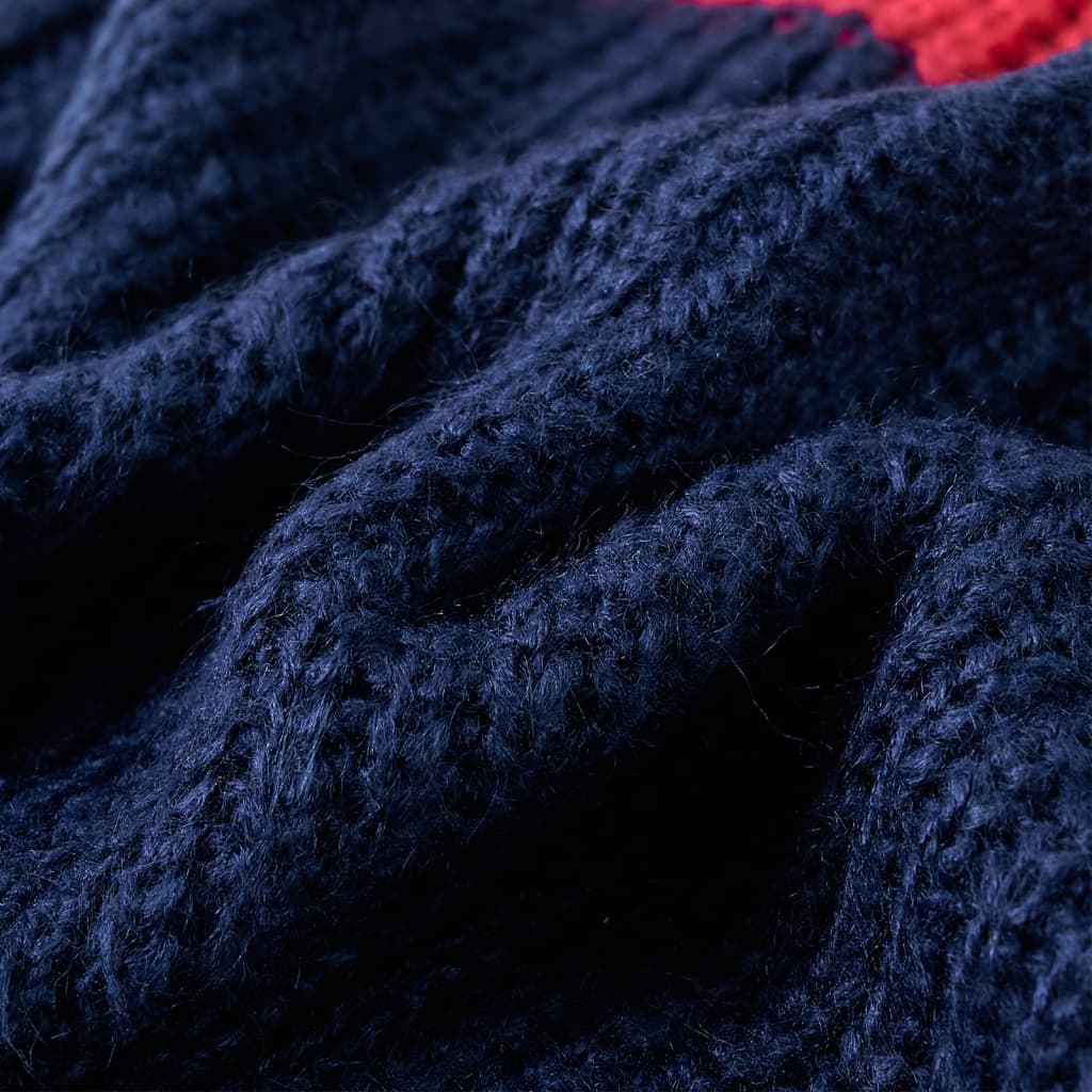 Pulover pentru copii tricotat, bleumarin, 116