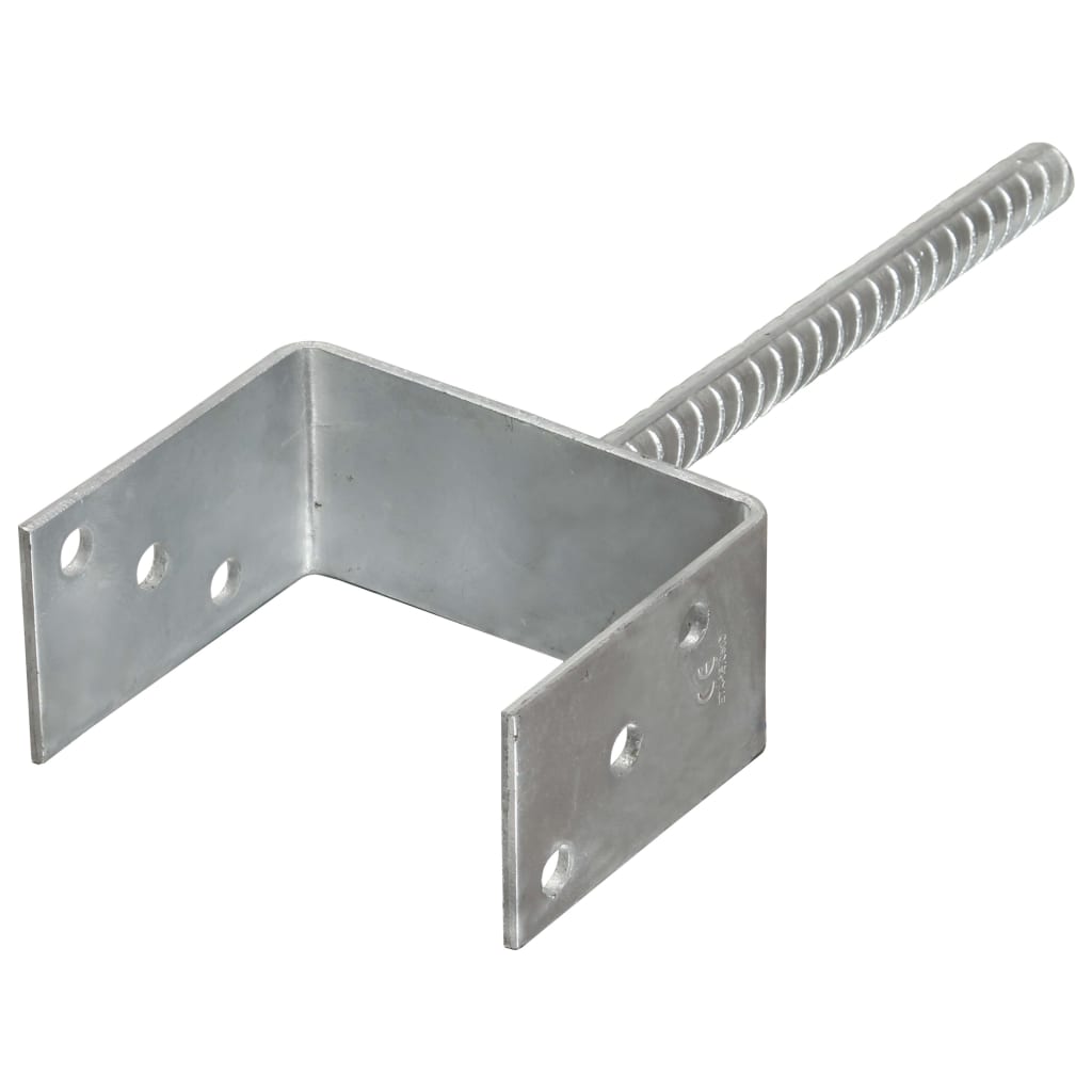 vidaXL Ancore de gard, 6 buc., argintiu, 12x6x30 cm, oțel galvanizat vidaXL Ancore de gard, 6 buc., argintiu, 12x6x30 cm, oțel galvanizat