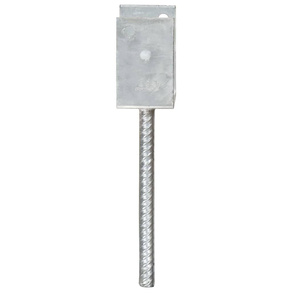 vidaXL Ancore de gard, 6 buc., argintiu, 12x6x30 cm, oțel galvanizat vidaXL Ancore de gard, 6 buc., argintiu, 12x6x30 cm, oțel galvanizat