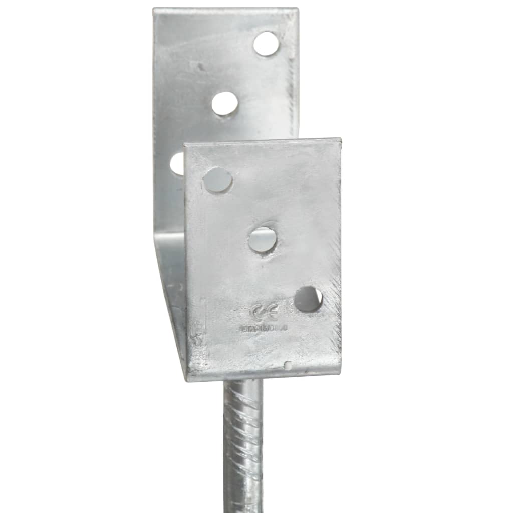 vidaXL Ancore de gard, 6 buc., argintiu, 12x6x30 cm, oțel galvanizat vidaXL Ancore de gard, 6 buc., argintiu, 12x6x30 cm, oțel galvanizat