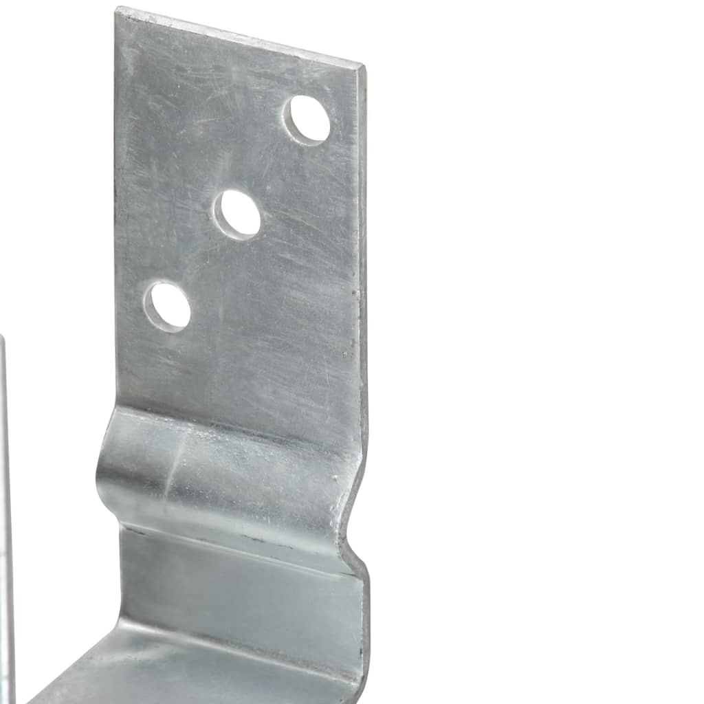 vidaXL Ancore de gard, 6 buc., argintiu, 14x6x15 cm, oțel galvanizat vidaXL Ancore de gard, 6 buc., argintiu, 14x6x15 cm, oțel galvanizat