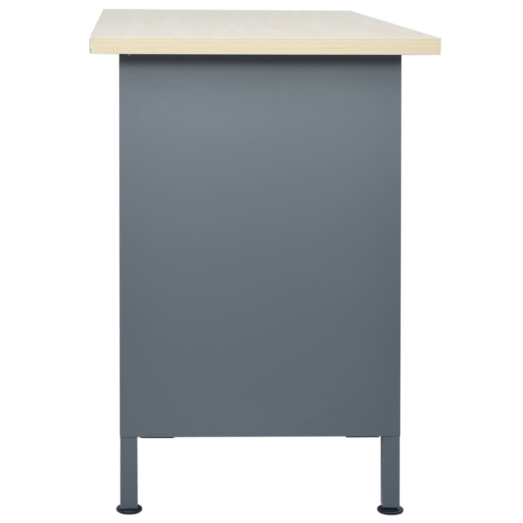 vidaXL Banc de lucru, negru, 120 x 60 x 85 cm, oțel vidaXL Banc de lucru, negru, 120 x 60 x 85 cm, oțel