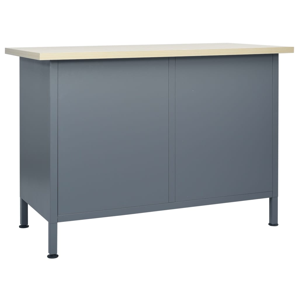 vidaXL Banc de lucru, negru, 120 x 60 x 85 cm, oțel vidaXL Banc de lucru, negru, 120 x 60 x 85 cm, oțel